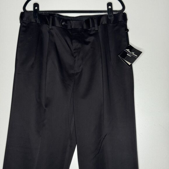 New Alan Flusser Golf Pleated Wrinkle Resistant Twill Pant Men's Size 38 x 32 - Picture 7 of 12